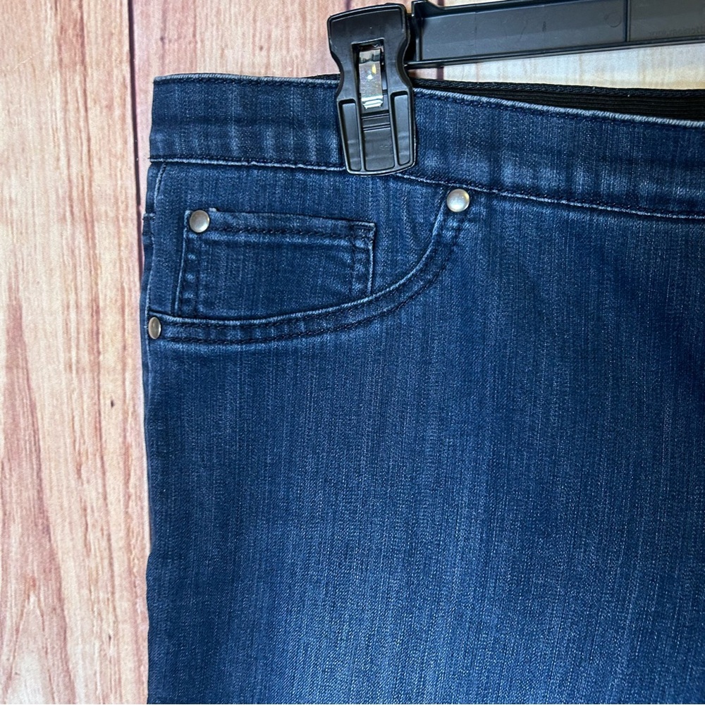 Kim Rogers Pull on Jeggings Jeans Size 16W High Rise Curvy Plus Stretch#156 - Picture 4 of 17